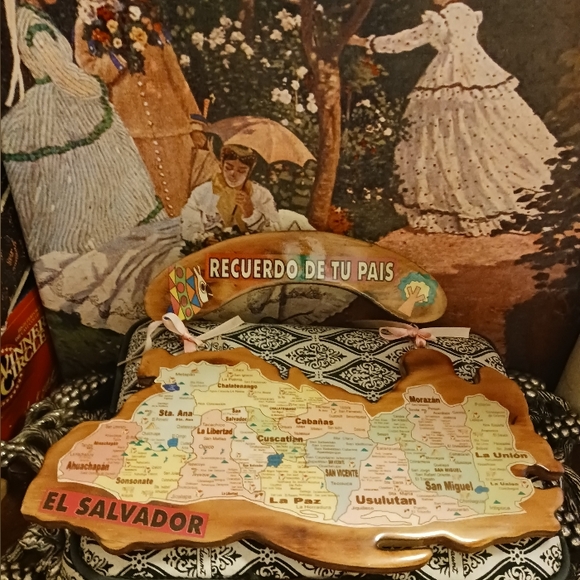 Artesian Wood Wall Map "Recuerdos De El ๐ธ๐ป EL SALVADOR "(Map Memories)๐Gift! - Picture 8 of 8